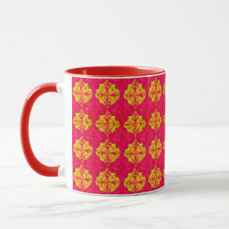 Caneca Combinação Colorida de Arte Digital 3D