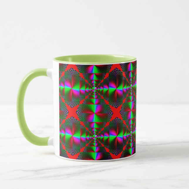 Caneca Combinação Colorida Vibrante - Tamanho Perfeito, D (Esquerda)