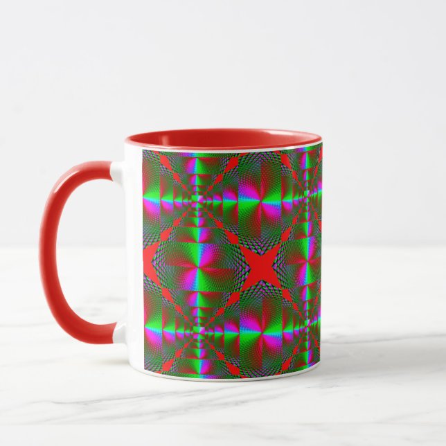 Caneca Combinação Colorida Vibrante - Tamanho Perfeito, D (Esquerda)