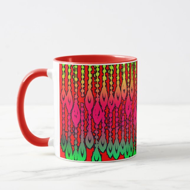Caneca Combinação Colorida Vibrante - Tamanho Perfeito, D (Esquerda)