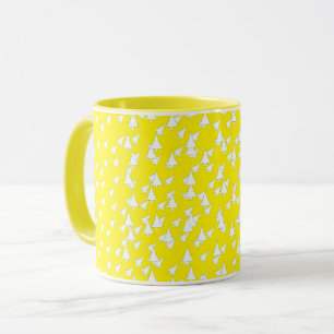 Caneca Combinação de Árvores Brancas Amarelas Sunny