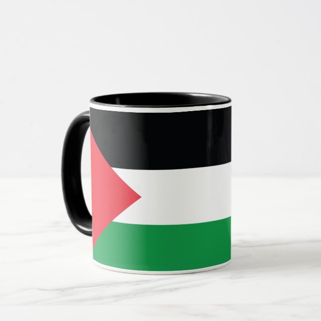 Caneca Combinação De Bandeira Da Palestina (Frente Esquerda)