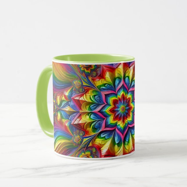 Caneca Combinação de Cores LGBTQ (Frente Esquerda)