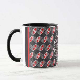 Caneca Combinação de Design digital colorida - Tamanho pe