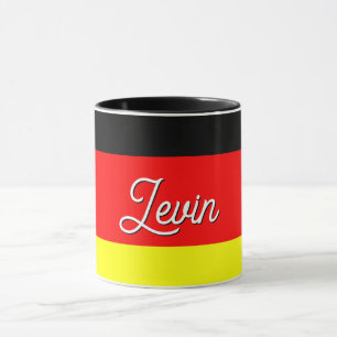 Caneca Combinação de Sinalizador Alemão Personalizado
