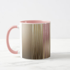 Caneca Combinação Luxe Dourada E Rosa