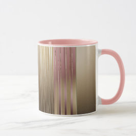 Caneca Combinação Luxe Dourada E Rosa