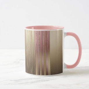 Caneca Combinação Luxe Dourada E Rosa