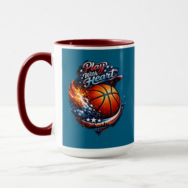 Caneca Combinada Motivacional de Basquete Jogue Co (Esquerda)