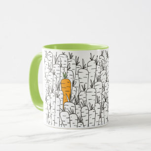 Caneca combinado da cenoura