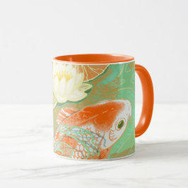 Caneca combinado da lagoa do lírio de água dos