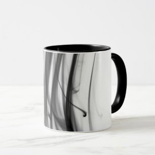 Caneca combinado do fogo III preto pelo artista