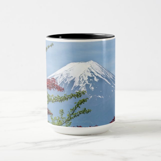 Caneca combinado feita sob encomenda de Monte Fuji (Centro)
