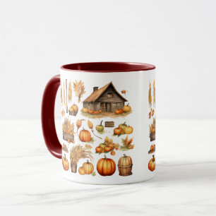 Caneca Combo Aldeia da Colheita de Ação de Graças