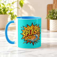 Caneca Combo Azul Claro de História em Quadrinhos