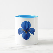 Caneca Combo Azul - Flor Íris