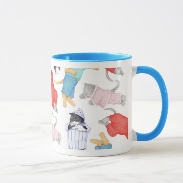 CANECA Combo Azul GATO MARAVILHOSO (Direita)