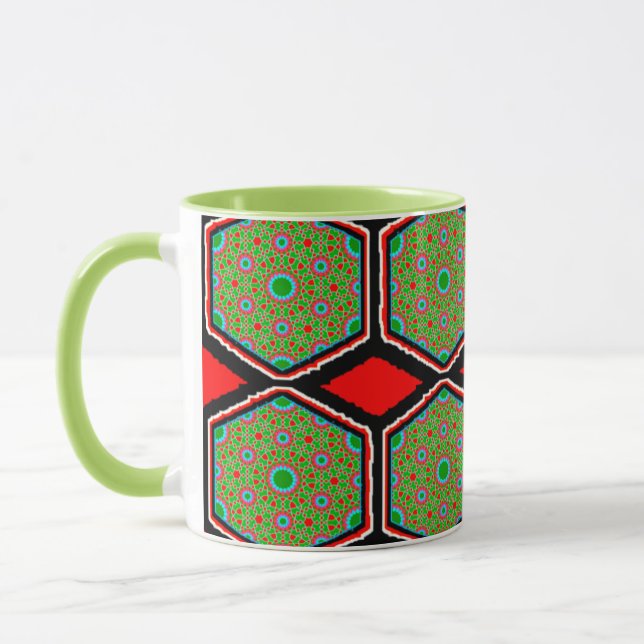 Caneca Combo, Caneca Colorida, Design Digital, Per (Esquerda)