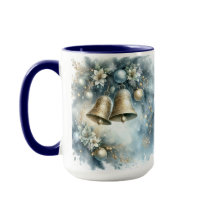 Combo Christmas Bell Mug, 15 oz
