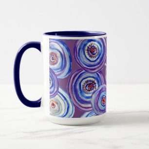 Caneca Combo Círculos Roxos
