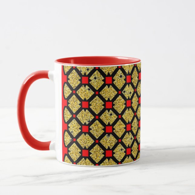 Caneca Combo com Design Colorido Vibrante" (Esquerda)