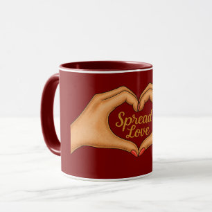 Caneca Combo Coração de Amor Espalhado