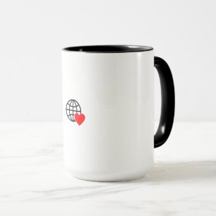 Caneca Combo Coração Globo Xícara Presente Est