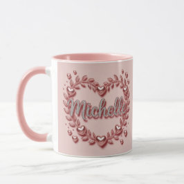 Caneca Combo Corações Vermelhos Michelle