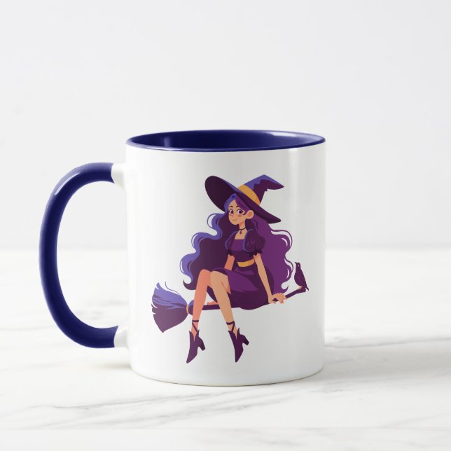 Caneca Combo de Bruxa Roxa Fofa (Esquerda)