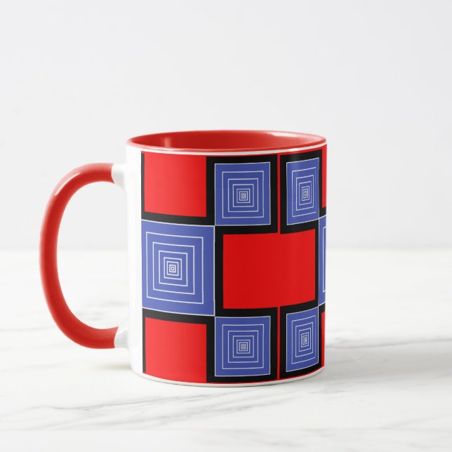 Caneca Combo de Design Digital Colorido – Tamanho  (Esquerda)