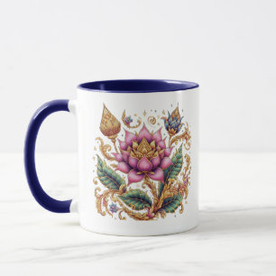 Caneca Combo de Flor do Motif Tailandês