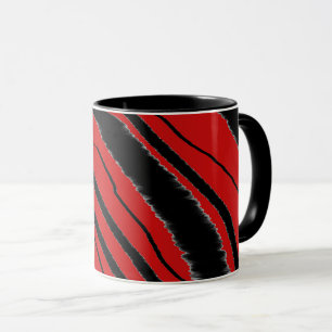 Caneca Combo de impressão de animais pretos vermelhos
