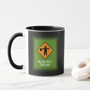 Caneca Combo de quadro de zoom preto desta forma