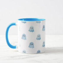 Caneca Combo Fantasma Boo Aquarela Pastel