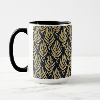 Caneca Combo Folha Dourada Elegante
