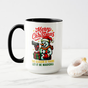 Caneca Combo Gangster Snowman Natal único