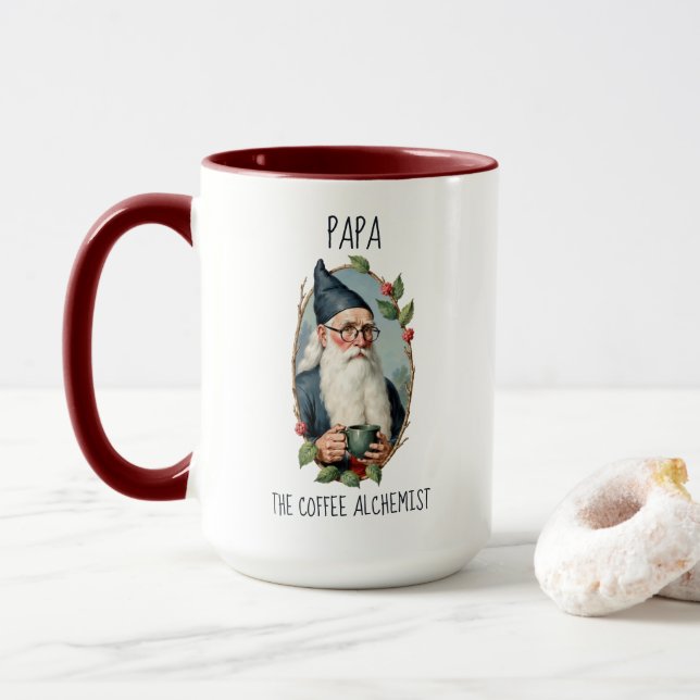 Caneca Combo Gnome Personalizada Alquimista de Caf (Com Donut)