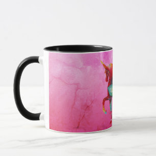 Caneca Combo Mandala Unicórnio Magia Rosa
