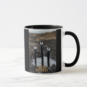 caneca combo mão esquerda Mud Diver preto