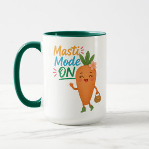 Caneca Combo Modo Masti Cenoura Fofa Diversão Dese
