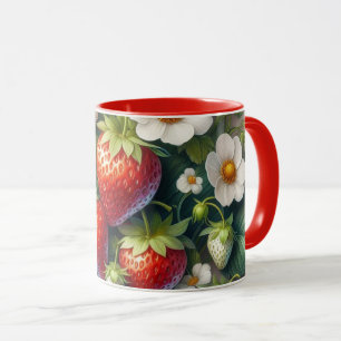 Caneca Combo Morango Vermelho