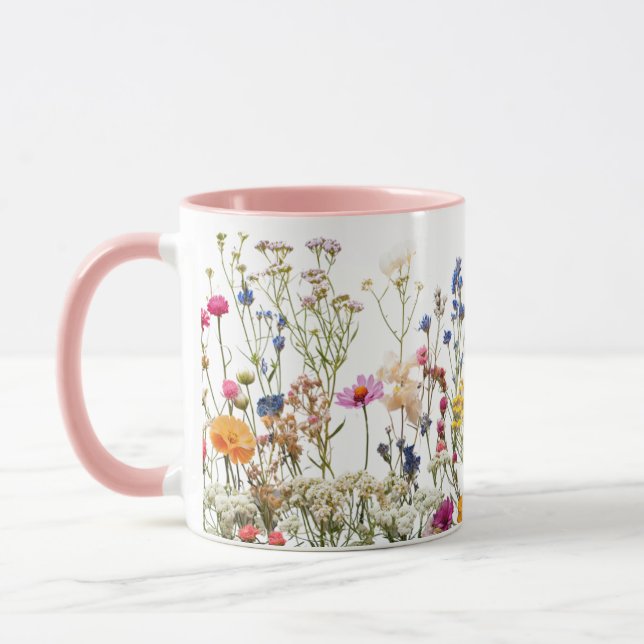 Caneca Combo Mug 11 oz (rosa) (Esquerda)