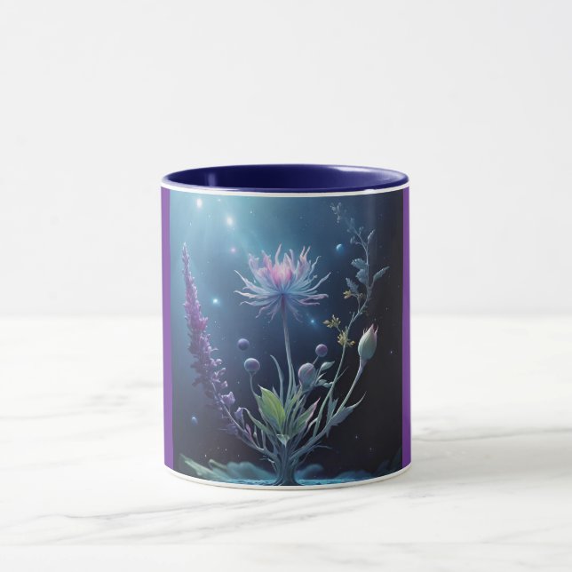 Caneca Combo Mug, 11oz (Twilight Flower-5) (Centro)