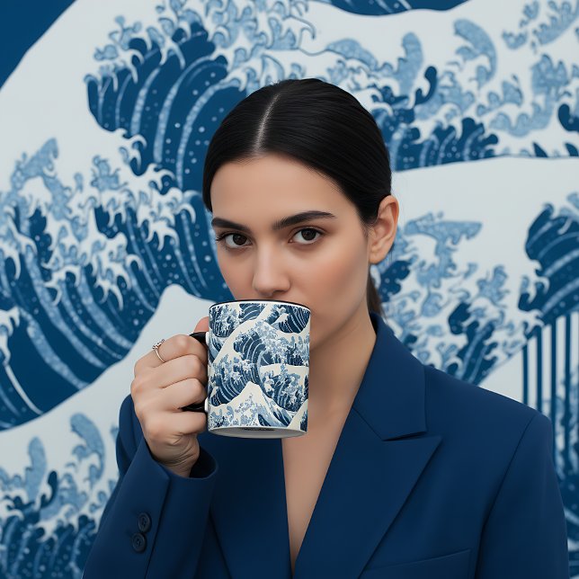 Caneca Combo Mug - A onda de Hokusai (Criador carregado)