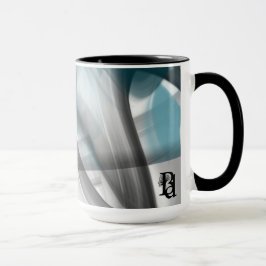Caneca Combo Mug Abstrato Interior Decore Blue Ocean