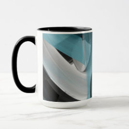 Caneca Combo Mug Abstrato Interior Decore Blue Ocean