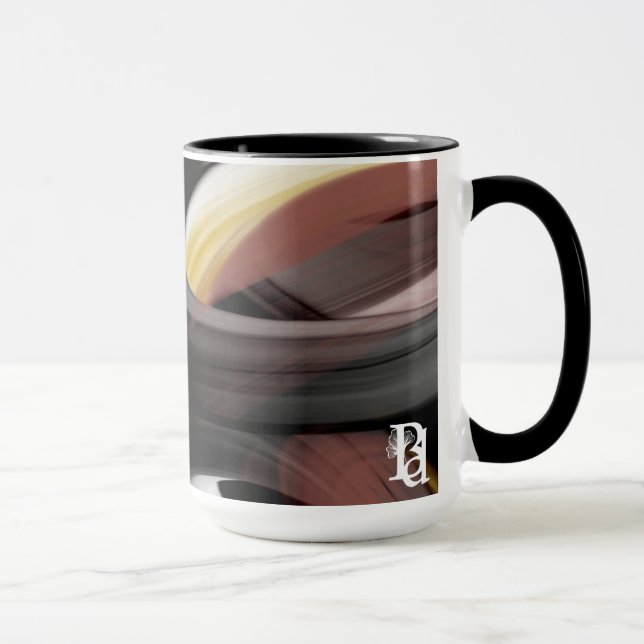 Caneca Combo Mug Abstrato Trend Interior Decore Preto (Direita)