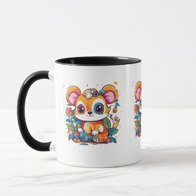 Caneca Combo Mug Adorável - 11 oz com animal (Esquerda)