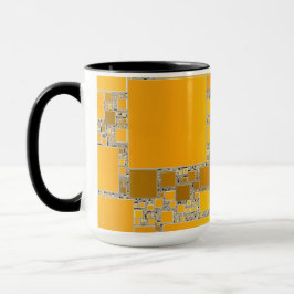 Caneca Combo Mug Amarelo-Laranja