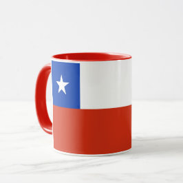 Caneca Combo Mug com bandeira do Chile